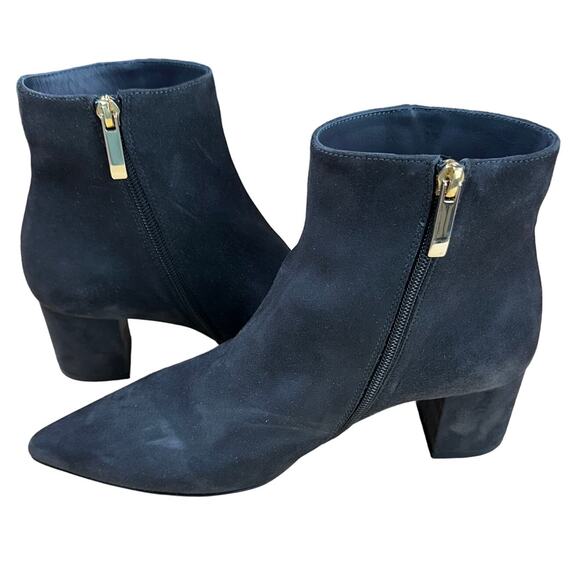 L’agence NWOB Jeanne Suede Bootie Charcoal Size 40 (US 10) Pointed Toe Boots - Picture 6 of 8